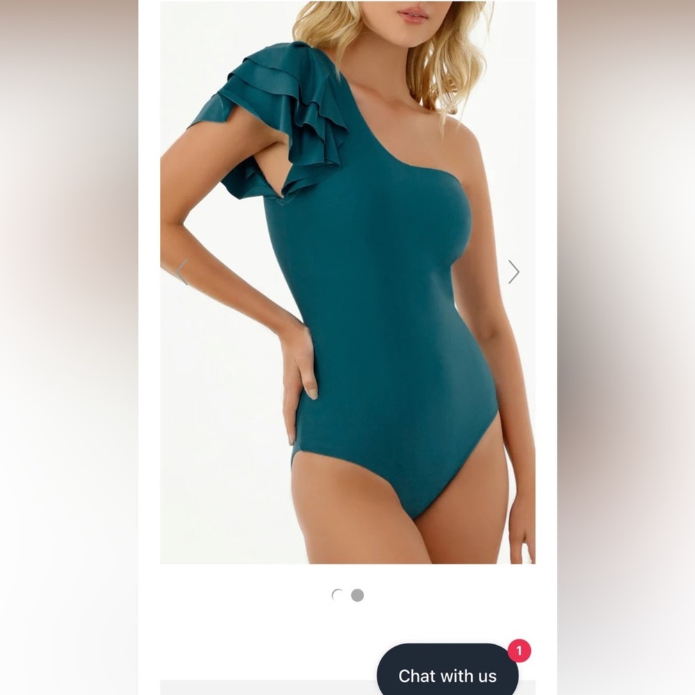 Milonga One Shoulder Palette Swimsuit Size M
